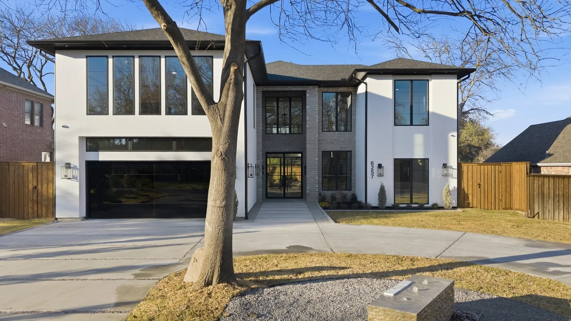 6257 Turner Way, Dallas, seen from the street.